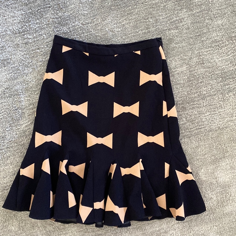 Anthropologie Skirt with Bow pattern